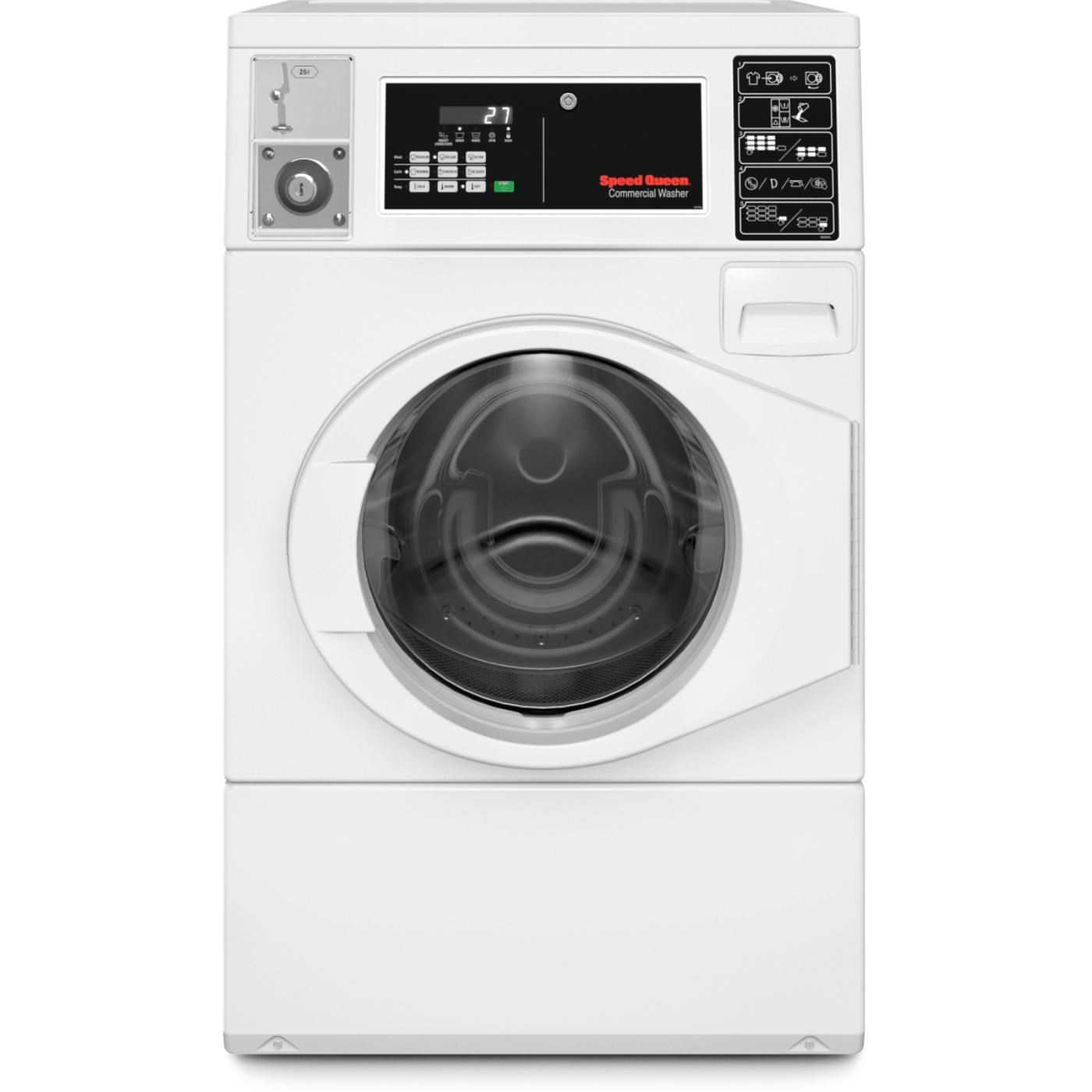 SPEED QUEEN DV4000WG Rear Control Single Gas Dryer - Coin Slide (Not For Residential Use) - DV4000WG