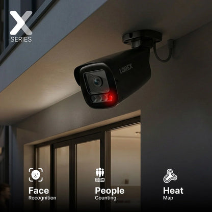 Lorex Connect X Series 4K 8-Channel Wired NVR System with X5 Bullet Security Cameras - 2TB (Cables not included)
